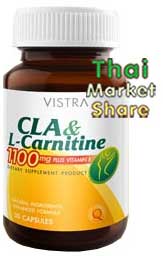 Vistra CLA & L-Carnitine 1100mg Plus Vitamin E 30cap